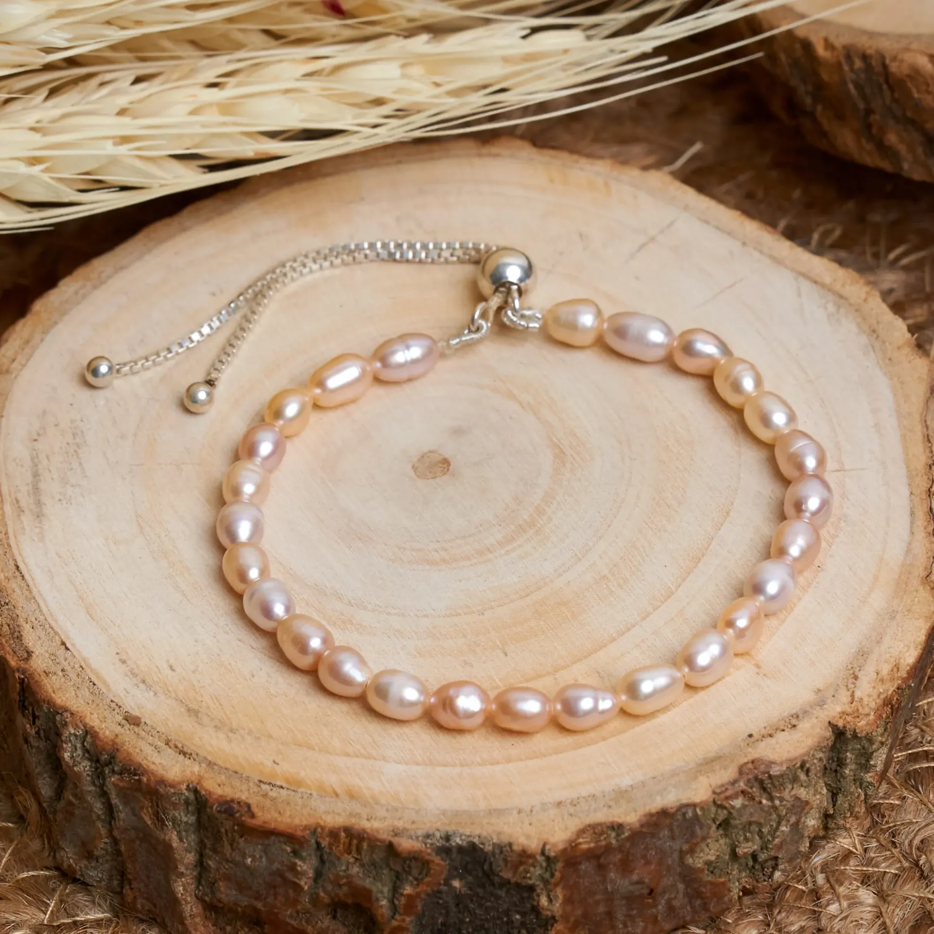 Natural Pink Freshwater Pearl Bracelet